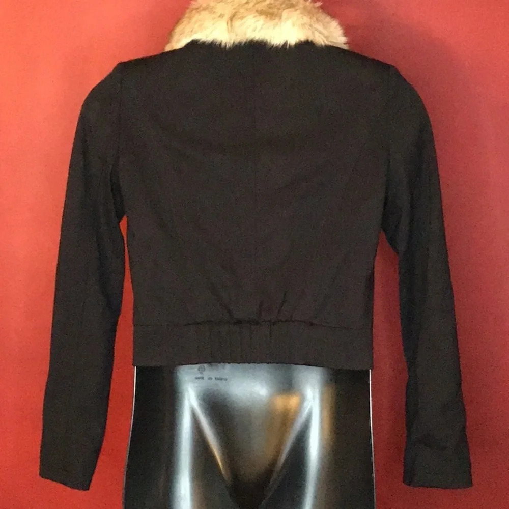 NWOT ANN TAYLOR LOFT FUR COLLAR JACKET SIZE S - Picture 4 of 5